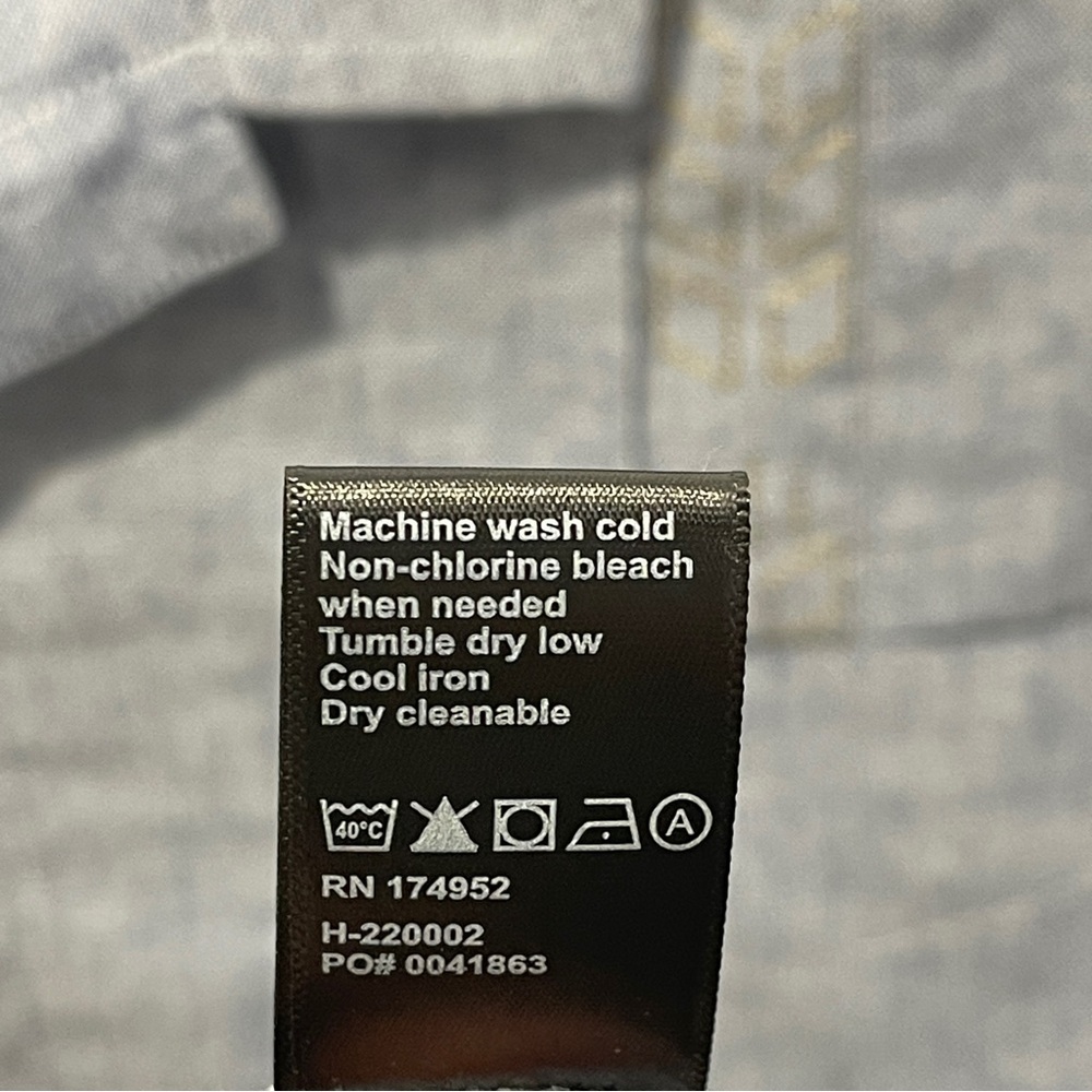 HUCKBERRY X COORS Guayabera Shirt Short Sleeve Blue Western Size Large Brewery - Picture 6 of 9